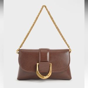 Charles & Keith Gabine bag dark brown